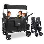 WonderFold W4 Elite Stroller Wagon Volcanic Black