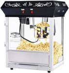 Great Northern Popcorn Black Foundation Antique Style Popcorn Popper Machine with 4-Ounce Kettle