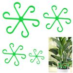 HASTHIP® 4 Pack Plant Climbers Stem Holders - 6-Claw Plastic Plant Stem Supports - Gardening Plant Supports Rings - Plant Support Clips for Climbers - Stem Supports Climbing House - Plant Accessories