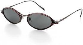 Hit Notion Magnetic Clip-On Polarized Sunglasses Lenses for Oval Frame Glasses - Clip Only-Red Lust - Fits 51-18-140