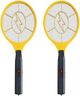 2 Pack Electric Fly Swatter, Handheld Bug Zapper Racket for Outdoor & Indoor, Mosquito Zapper Racket Battery Powered Tennis Mosquito Rackets for Insect