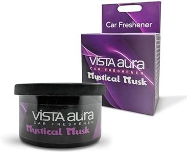 Vista Mystical Musk Car Air Freshener – 40 g, Wooden Fiber, Long-Lasting & Refreshing Fragrance to Freshen Up Your Car – Odor Eliminator & Car Accessories