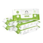 Amazon Brand - Mama Bear Cleansing Baby Wipes With Lid | 360 Wipes | 72 Wipes x 5 Packs | Dermatologically Tested | With Aloe Vera & Vitamin E | Alcohol-free | Paraben-free | Water-Based Formulation