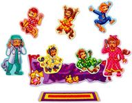 Little Folk Visuals Five Monkeys Jumping on The Bed Precut Flannel/Felt Board Figures, 9 Pieces Set