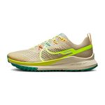 NIKE Men's React Pegasus Trail 4 Sneaker, Team Gold/Volt-Baltic Blue-Stadium Green, 11 UK