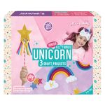 jackinthebox Unicorn Craft kit for 3 to 5 Year Old, 3 Craft Projects,Great Gift for Girls Ages 3 4 5 Years, No Mess Art for Kids,DIY Creative Activity