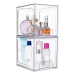 HouseWarming Korean Aesthetic Multipurpose Drawer Storage Containers for Kitchen (2 Stackable Large)