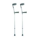 NRS Healthcare Double Adjustable Crutches - Plastic Handle - Long