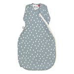 Tommee Tippee Swaddle Bag Luxe, 0-3m, 2.5 Tog for 16-20°C, Soft Navy Speckles, Sleep Bag for Newborns, The Original Grobag, Hip-Healthy Design, Soft Cotton-Rich Fabric