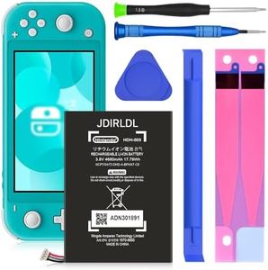 JDIRLDL HDH-003 Battery, [4680mAh] Upgraded 2024 New 0 Cycle Battery Replacement for Nintendo Switch Lite, Lite HDH-003 HDH-001 Lite with Professional Replacement Tool Kits