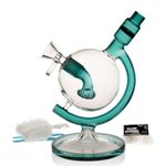 Green Bongs Glass Bong with Tornado percolate,Green Water Bongs with 14.5mm Bong Bowl Height 25cm Weight 400g Glass Pipe for Smoking Hookah Glass Bongs Oil Rig Smoking Pipe