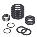 SUNGIFT 25076RP O-Ring Kit Rubber Washers for Pool Plunger Valves, Strainer Washer and Ring Kit for 1-1/2in Fittings Replacement Gasket(15 pcs) - 10745, 10262 and 10255