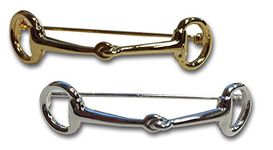 Equetech Snaffle Stock Pin - 3 Colours (Gold)