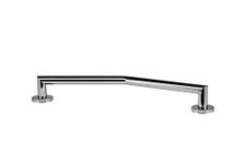 Croydex Modern Angled Safety Support Rail Stainless Steel Grab Bar for Bathroom, Chrome