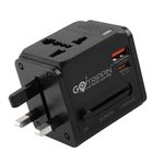 Gotrippin Universal Charger Adapter with Type C- 20w Type C + 18W USB A - International Worldwide All in One Travel Charger Plug with Universal Socket for USA, Canada,UK, Europe, Dubai, and More