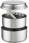 MSR Alpine 2 Stainless Steel Camping Pot Set