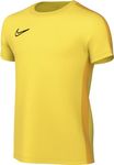 NIKE DR1343-719 Y NK DF ACD23 TOP SS T-Shirt Unisex Tour Yellow/University Gold/Black Size XS