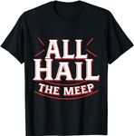 QuKaN Doctor Who The Meep Funny All Hail The Meep for Men Women T-Shirt (Black,M)