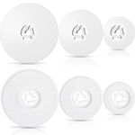 6 Pieces Spool Pin Cap Sewing Spool Cap Small Medium Large Replacement Spool Cap Compatible with Brother, Babylock Sewing and Embroidery Machines, 45 mm, 35 mm and 25 mm, White