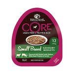 Wellness CORE Small Breed Savoury Medleys, Dog Food Wet for Smaller Breed, Grain Free, High Meat Content, Lamb and Venison, 85 g (Pack of 12)