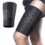 Kasoud Thigh Compression Support Sleeve, thigh compression sleeves, hamstring support Improved Blood Circulation, Recovery and Pain Relief, for Hamstring & Quadricep Muscle Injury and Strain Recovery