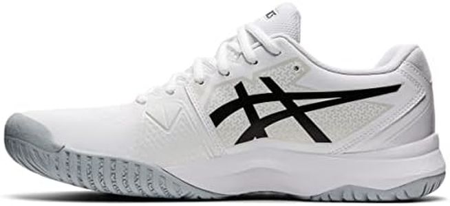 ASICS Men's Gel-Challenger 13 Tennis Shoes, White/Black, 14 US
