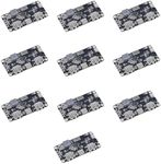 10 Pieces IP5328P Dual USB Battery Fast Charging Modules, Bidirectional 18W Fast Charging, Boosting from 3.7V to 5V, 9V, 12V,AFC, MET, SFCP Fast Charging Protocols with Type-C Interface.