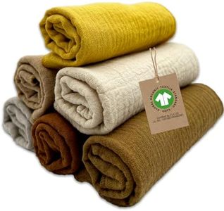 mimaDu Bio GOTS - Panni per la cura del bambino, 25 x 25 cm, in mussola, per la cura del bambino, piccoli asciugamani, 100% cotone biologico, super morbidi e assorbenti (Desert)