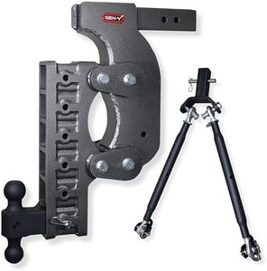GEN-Y Hitch Heavy Duty Tow Hitch for 2.5" Receiver - 21" Drop with 6 Adjustable Positions, Includes Dual Ball Mount and Stabilizer Kit, 21,000 lbs Towing Capacity, 2,400 lbs Tongue Weight