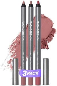 Wonderskin 360 Lápiz Delineador de Labios Contorno, Pack de 3 - Larga Duración, Afilables, Lápices para Labios Impermeables y a Prueba de Transferencias (Blush)