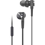 Sony MDRXB55AP Wired Extra Bass Earbud Headphones/Headset with Mic for Phone Call, Black