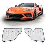 Scrape Armor Corvette Radiator Guards - Designed with GM OEM CAD Data - Fitting Corvette Stingray C8 and Z51 - Easy Install with Quick Release Hardware