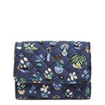 Vera Bradley Women's Cotton Riley Compact Wallet with RFID Protection, Plants - Recycled Cotton, One Size