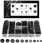 Vrupin 188 Pcs Rubber Grommets Kit - Rubber Washers for Wiring - 10 Different Sizes(1/4", 5/16", 3/8", 7/16", 1/2", 5/8", 7/8", 1" Inch)