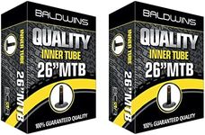 PAIR 26" Baldwins Cycle/Bike Inner Tubes 26" x 1.75 to 2.125 (Fits any 1.75, 1.85, 1.90, 1.95, 2.0, 2.10, 2.125) Schrader/Car Type Valve (Pack of 2)