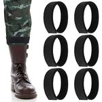 Sibba 6 Pieces Boot Blousers Military Ankle Strap Elastic Military Boot Straps Military Blousing Straps Ankle Hook and Loop Hunting Gardening Hiking Cycling Fishing Military Army Uniforms