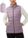 Pioneer Camp Puffer Vest Women Sleeveless Zip Up Outerwear Stand Collar Quilted Vest Warm Winter Jackets Coats with Pocket