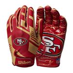 Wilson Gloves NFL TEAM SUPER GRIP, One size fits all for teenagers, Silicone/Stretch Lycra