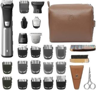 Philips Norelco Multi Groomer 29 Piece Mens Grooming Kit, Trimmer for Beard, Head, Body, and Face - NO Blade Oil Needed, MG7791/40