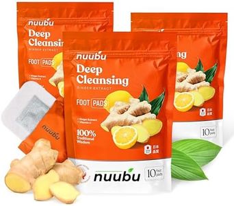 Nuubu | Ginger Deep Cleansing Foot Pads for Better Sleep & Foot Care | Premium Japanese Organic Foot Pads with Ginger Powder (30 Pc)