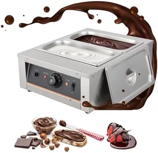 Takywep Chocolate Tempering Machine - 3.3L*2 Tanks, 18 Lbs Capacity, Temp Control 86~176℉, 1500W Stainless Steel Electric Food Warmer for Chocolate/Milk/Cream Melting