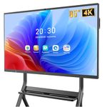 Interactive Whiteboard with 4K Touch Screen, Built-in Ultra High Definition Camera, Open Application Ecosystem, Digital Presentation, Smart Electronic Whiteboard (85 Inches)