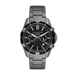 Armani Exchange Stainless Steel Analog Black Dial Men Watch-Ax1959, Gray Band