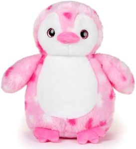 Bearington Collection Pink Penguin Stuffed Animal Plush 9 in Ideal for Valentine's Day