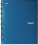 Five Star 1-Subject Spiral Notebook, 8.5" x 11" Sheet Size, Quad Ruled, 200 Pages/100 Sheets, Neat Sheet Perforated Pages, Wirebound, Blue Poly Cover, 1 Notebook (06038A)