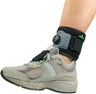 JOMECA Drop Foot Brace with Reel-Adjust Dorsiflexion Drop Foot Support Lifting Up Foot Drop Brace for Walking with Shoes for Foot Drop Cause by ALS,MS,Stroke,Diabetic Neuropathy AFO Fit Women & Men