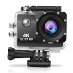 Drumstone 【Deal with 12 Years Warranty 2023 New Launch Ultra HD 4K WiFi Action Camera 100Ft Waterproof Sport Camera with 2 Inch LCD, 16MP 170 Degree Wide Angle(Multicolor)