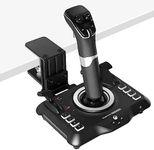 Hikig Desk Mount for Flight Sim Joystick Compatible With Turtle Beach VelocityOne Flightstick and Logitech G Extreme 3D Pro Joystick - Flight Controller NOT Included - Sturdy Desk Mount Holder - Black