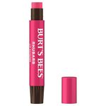 Burt's Bees Lip Shimmer, 100% Natural Origin Lip Gloss, Tinted Lip Colour Get Soft and Hydrated Lips Pack of 1 - Rhubarb