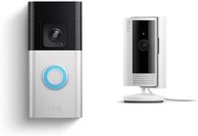 Ring Battery Doorbell Pro with Ring Indoor Cam, White
